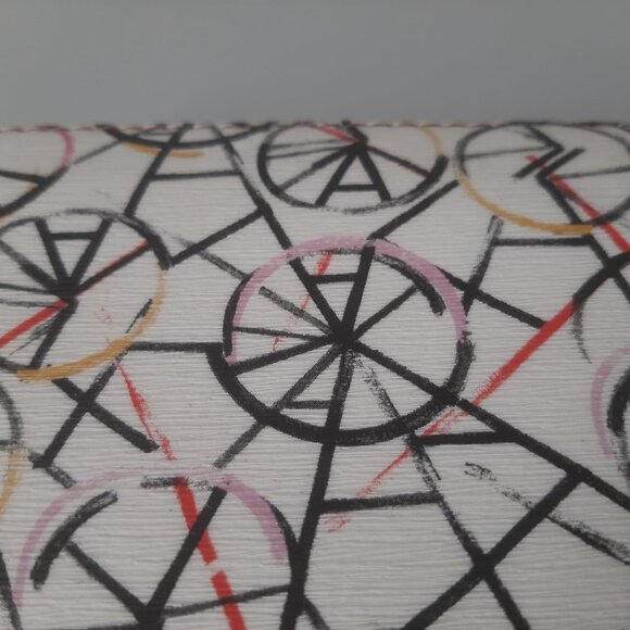 Fossil Long Wallet - Bicycle Wheel Abstract Design - Picture 4 of 6